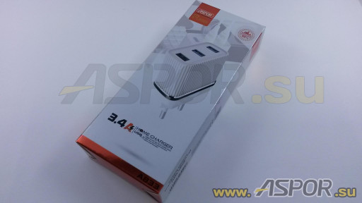 Зарядное устройство ASPOR A833, USB