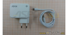 Зарядное устройство ASPOR A831, USB +  кабель USB - Lightning