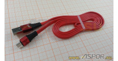 Кабель ASPOR A158 micro USB, красный