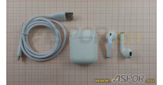 Наушники Aspor A616 TWS (Bluetooth 5.0) + микрофон, белый