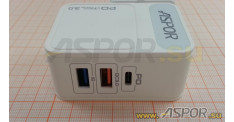 Зарядное устройство ASPOR A838, USB