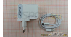 Зарядное устройство ASPOR A838, USB + кабель USB - micro USB