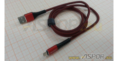 Кабель ASPOR A166 micro USB, красный