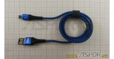 Кабель ASPOR A178 micro USB, синий